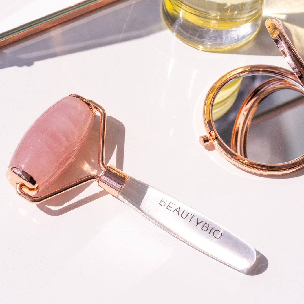 Rose Quartz Travel Roller Tools BeautyBio