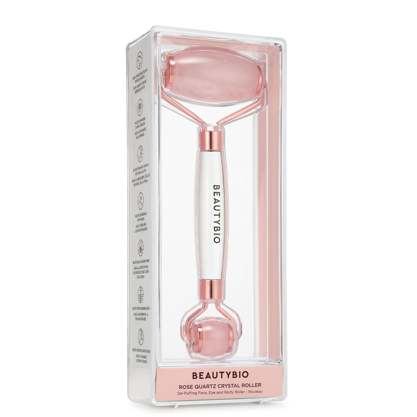 Rose Quartz Roller Tools BeautyBio